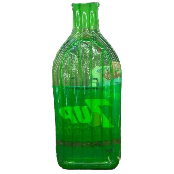 VTG Seven 7 Up Bottle 6 Ft. Inflatable Air Mattress Pool Beach Float Soda Water - Picture 2 of 5